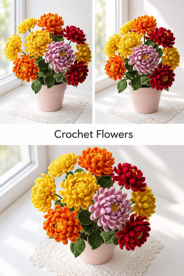 Easy Crochet Flower Pattern for Beginners (Free Step-by-Step Tutorial)